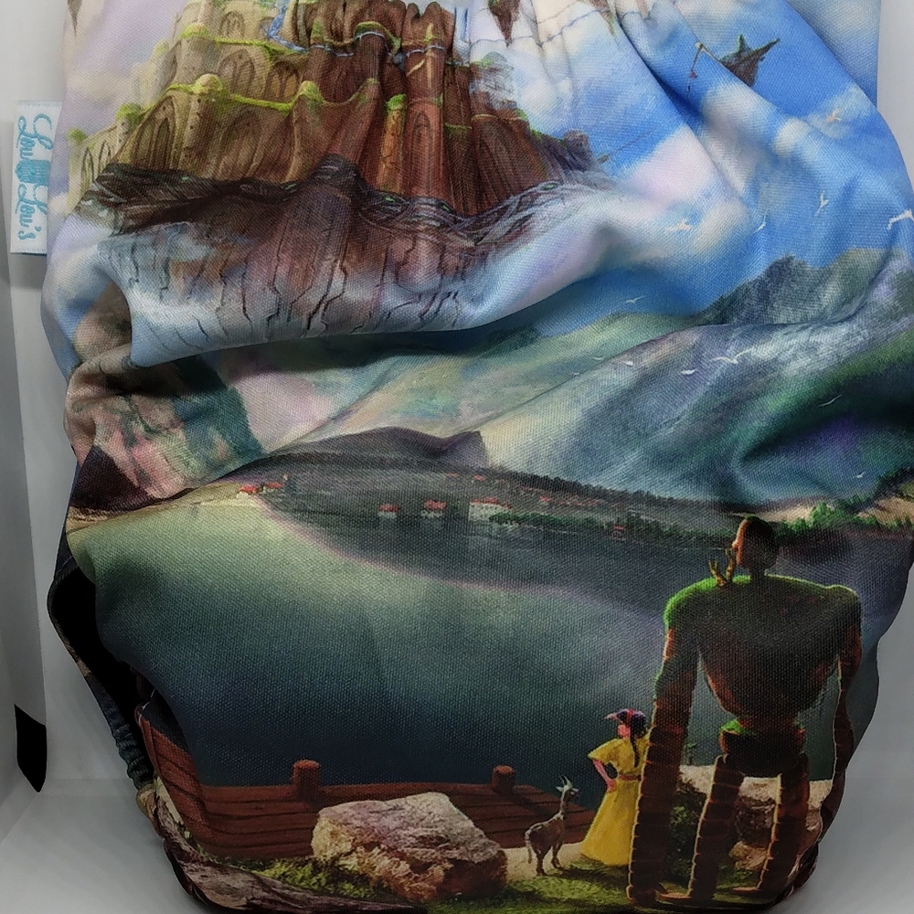 A castle in the sky cloth diaper